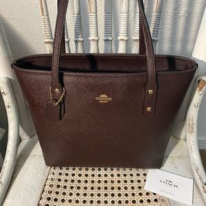 Small Zip Top Coach Tote